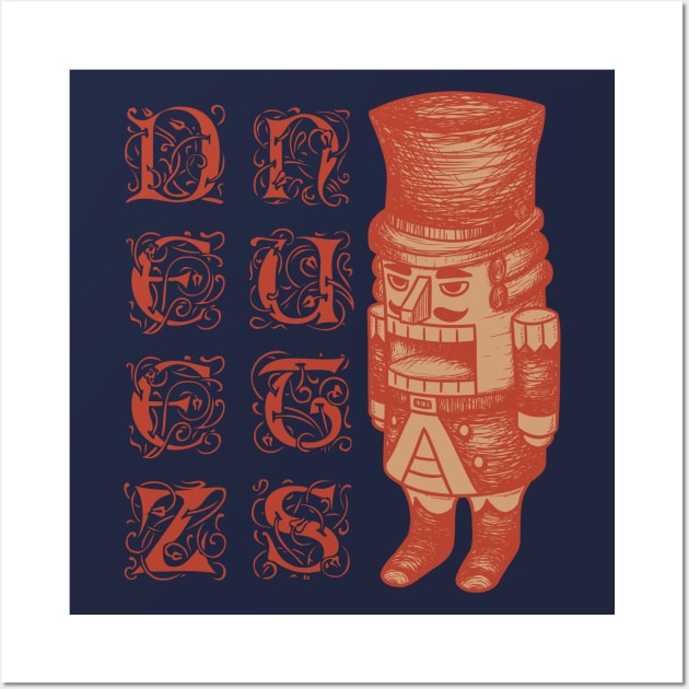 DEEZ NUTS - Nutcracker meme memes - Ugly Holiday Sweaters. Christmas Ugly Sweater. Wall Art by anycolordesigns